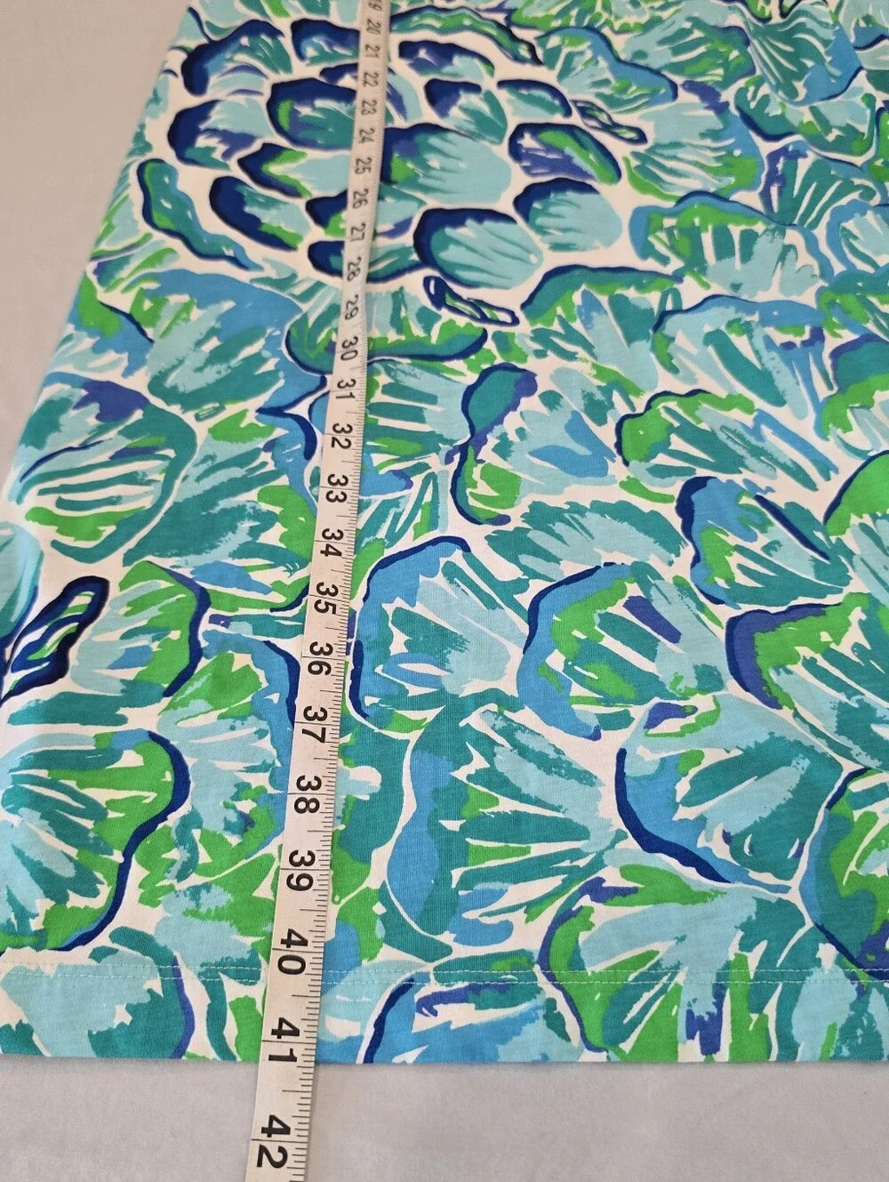 Lilly Pulitzer Women's Kenzie 3/4 Sleeve Cotton Dress Agate Green Lazy River Med - Picture 9 of 10